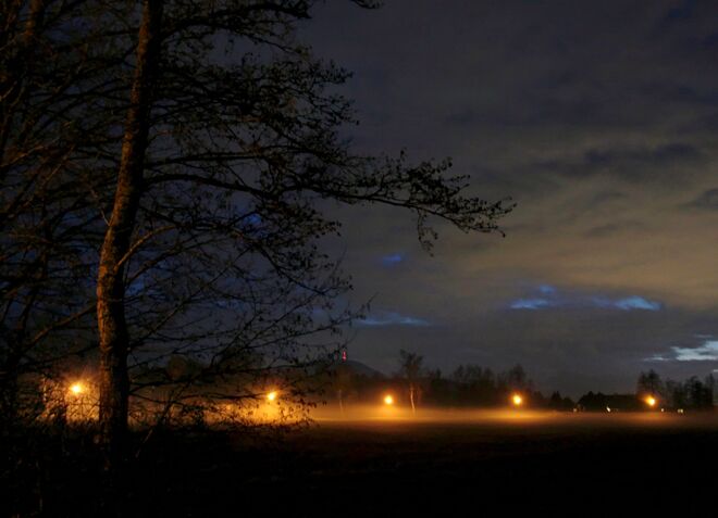 Abenddämmerung beim Strandbad Seekirchen