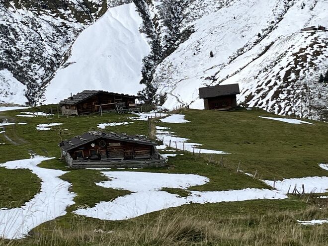 Interessante Schneeverteilung