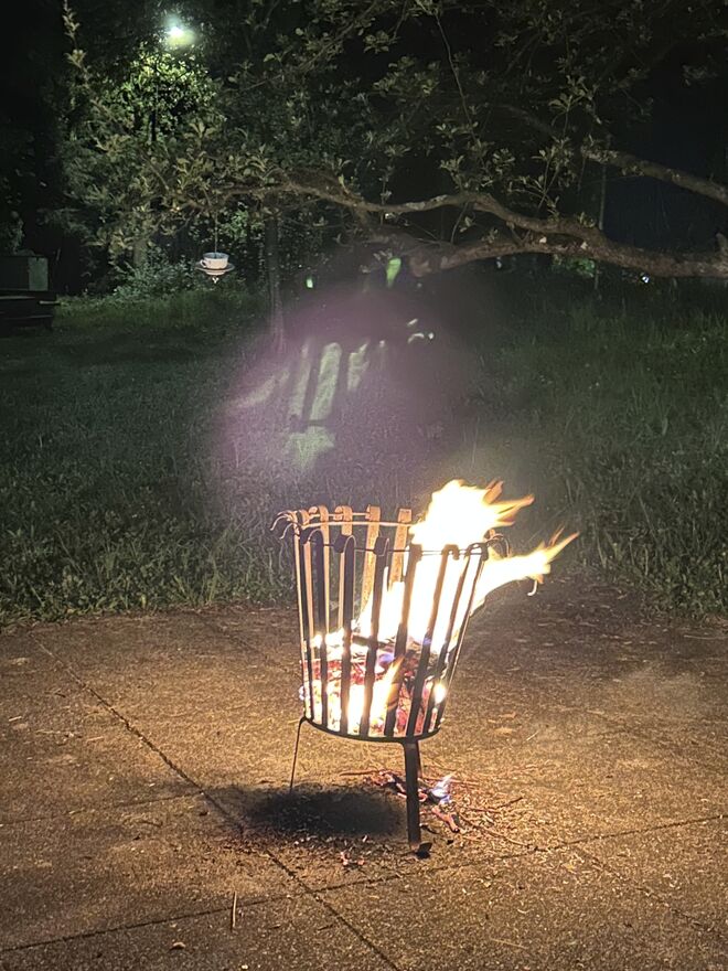 Osterfeuer in St. Severin