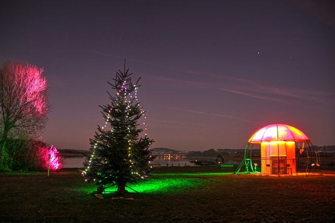 Heutige Weihnachtsstimmung beim Seekirchner Strandbad