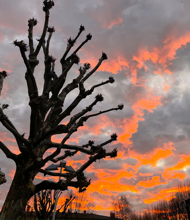Brennender Himmel