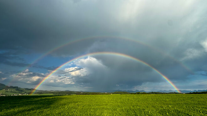 Regenbogen mal zwei