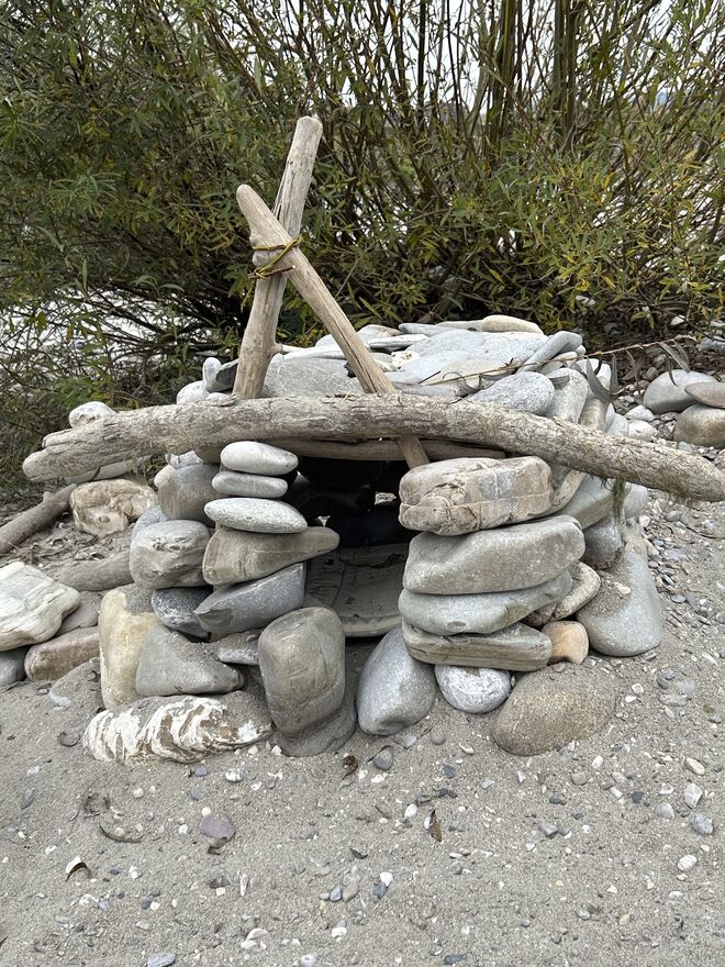 Hier hat wer ein Haus gebaut