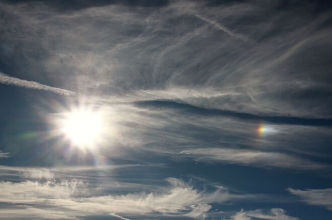 Sonnen- Halo heute über Salzburg´s Himmel