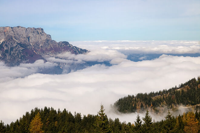 Der Herbst kommt mit einem Nebelmeer...