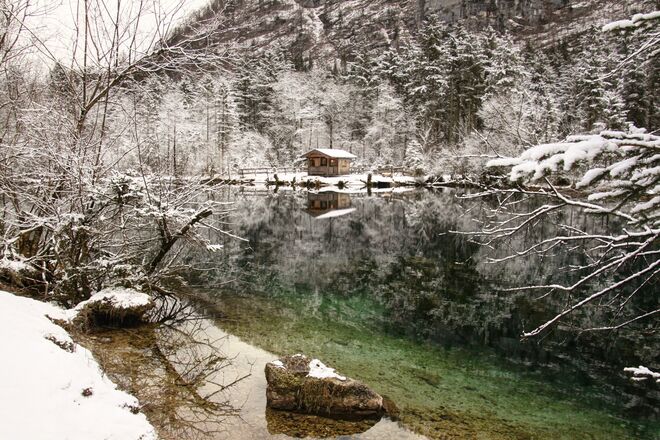 Winterliches Bluntautal