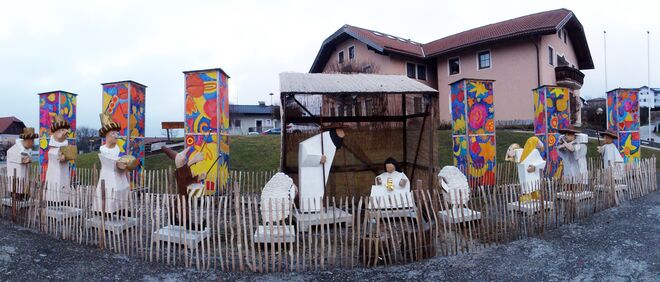 Krippe von Christof Paulowitz in St. Georgen bei Oberndorf