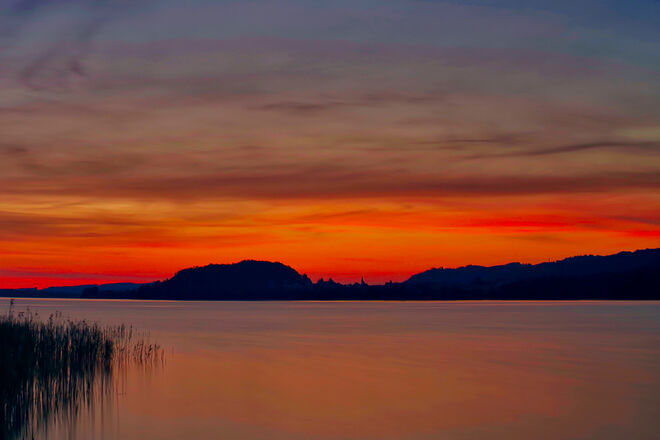 Morgenrot zur "Blauen Stunde".