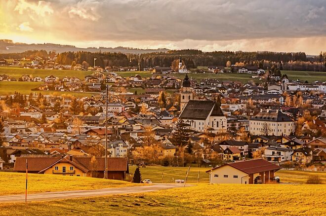 Seekirchen zur goldenen Stunde