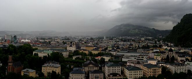 Ja, der Schnürlregen, echt Salzburg...