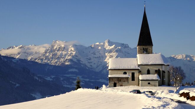 Buchbergkirche mit Hagengebirge