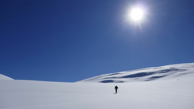 Einsam in der Schneewüste