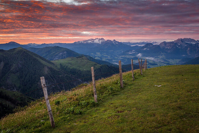 der Dachstein im Morgenlicht