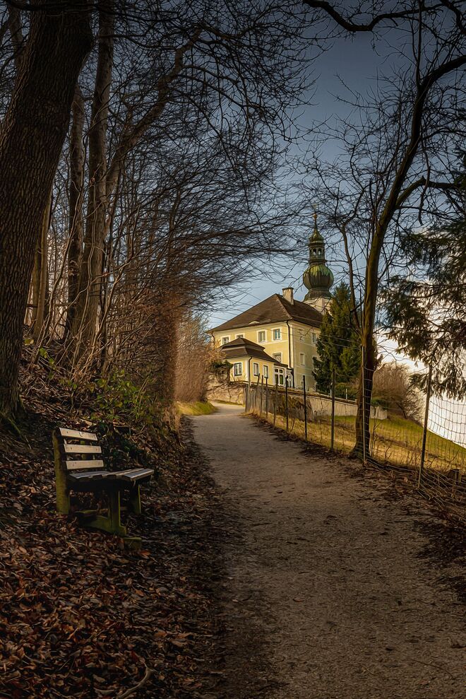 Aufstieg zur Bergheimer Kirche