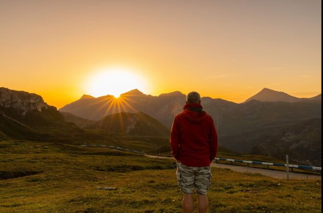 Sonnenaufgang auf der Grossglockner Hochalpenstrasse
