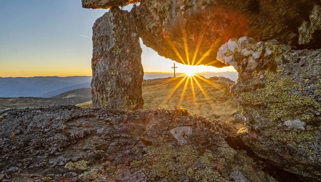 Traumhafter Sonnenuntergang am Gstoder