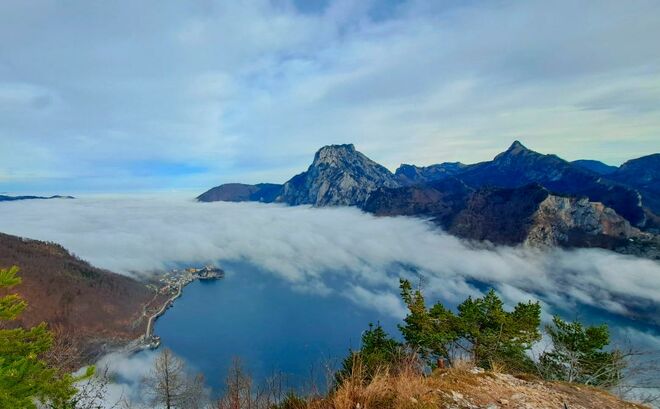 Sturm über dem Traunsee