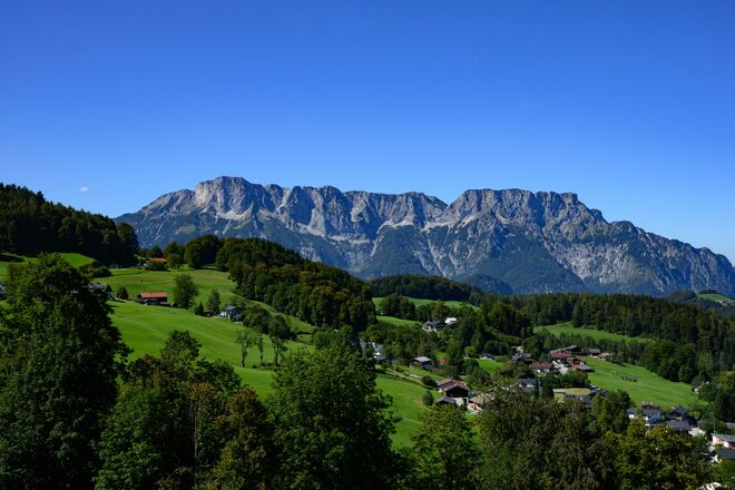 Untersberg vom Dürrnberg aus gesehen