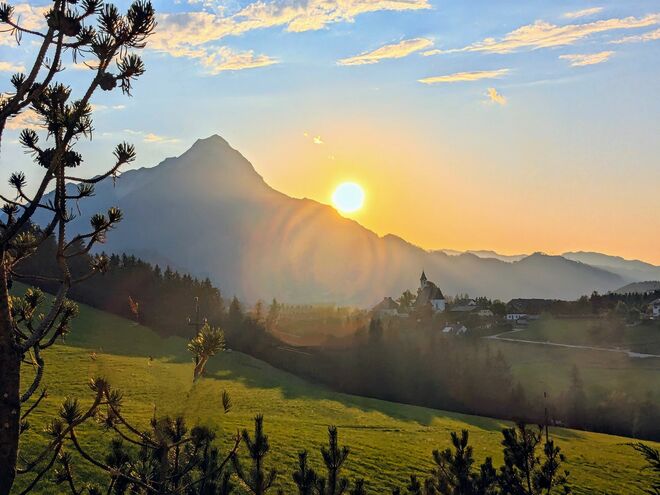 . . . kräftige Sonnenstrahlen . . .