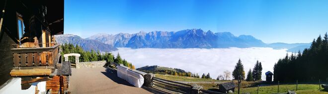 Berlis Hütte über den Wolken