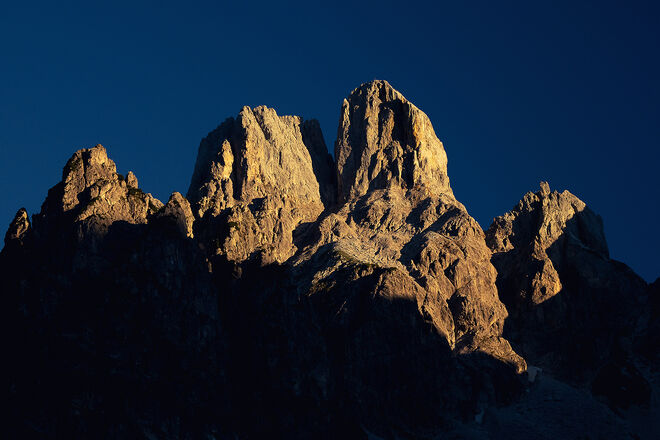 Berg in Flammen