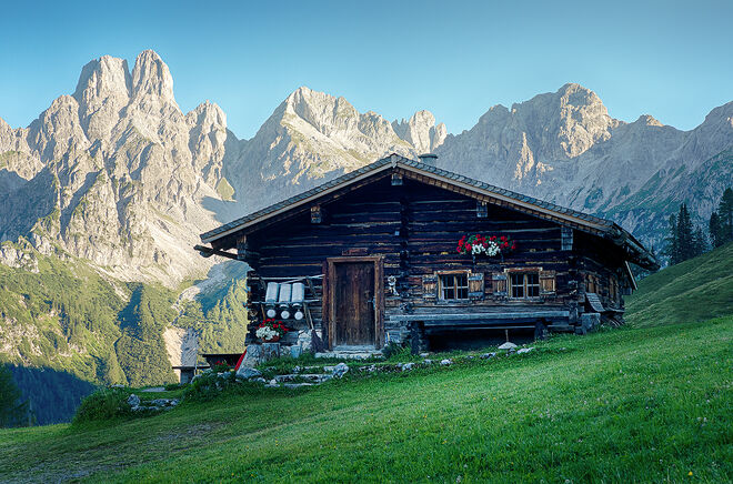 ikonische Almhütte