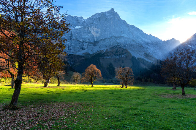 Die letzten StrahlenSonnenuntergang im Karwendel