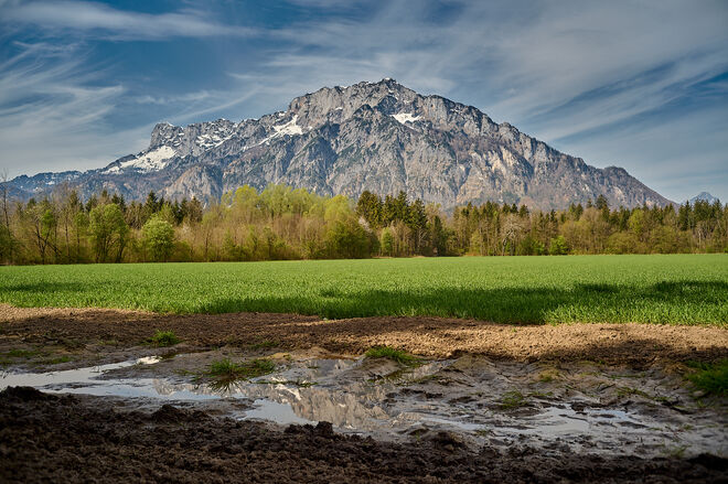 Schneereste auf dem Untersberg