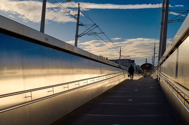 Über die Eisenbahnbrücke