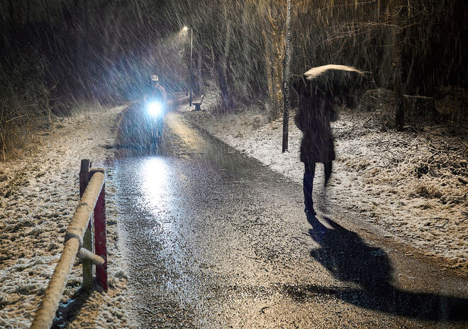 Auf dem Treppelweg unterwegs