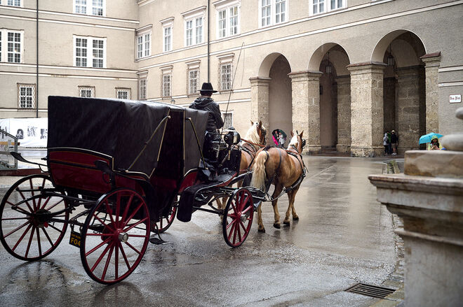Wenn es auf dem Domplatz regnet