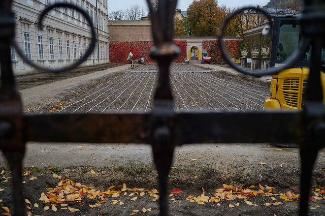 Die Neugestaltung des Rosengartens schreitet voran