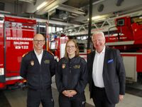 "Ein historischer Tag": Die erste Frau in Uniform bei der Salzburger Berufsfeuerwehr