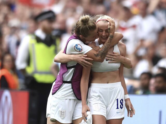 Jubelbilder aus dem Wembley-Stadion.