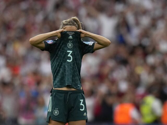 Enttäuschung bei den deutschen Spielerinnen.