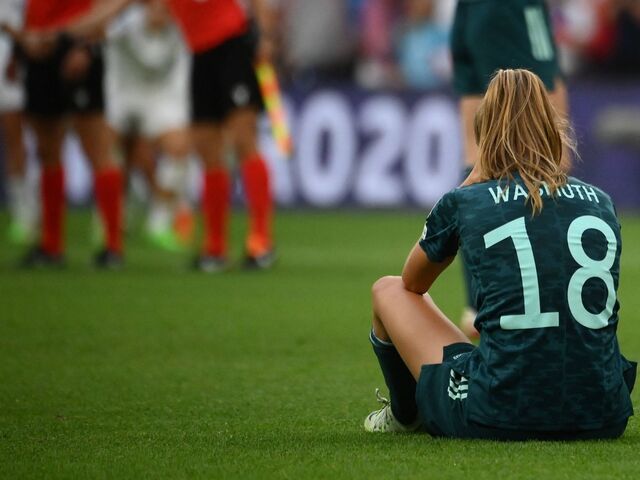 Enttäuschung bei den deutschen Spielerinnen.