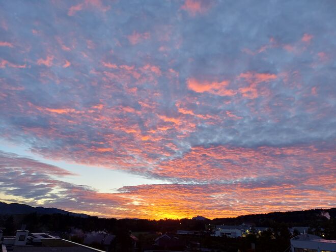 Sonnenaufgang in Eugendorf