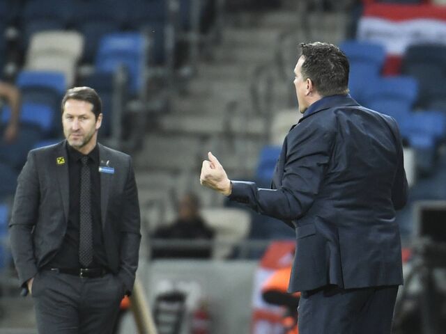 Szenen eines Trainerduells – Franco Foda und Andreas Herzog.