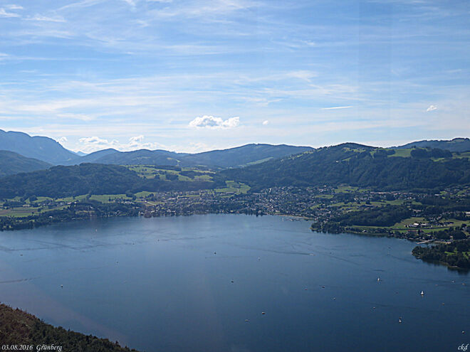 Traunsee Idylle von oben
