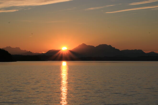 Die Sonne sinkt