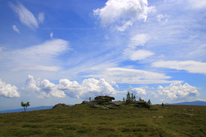 Wolkenstimmung bei den Steinöfen - Pack, Blick Richtung Süden