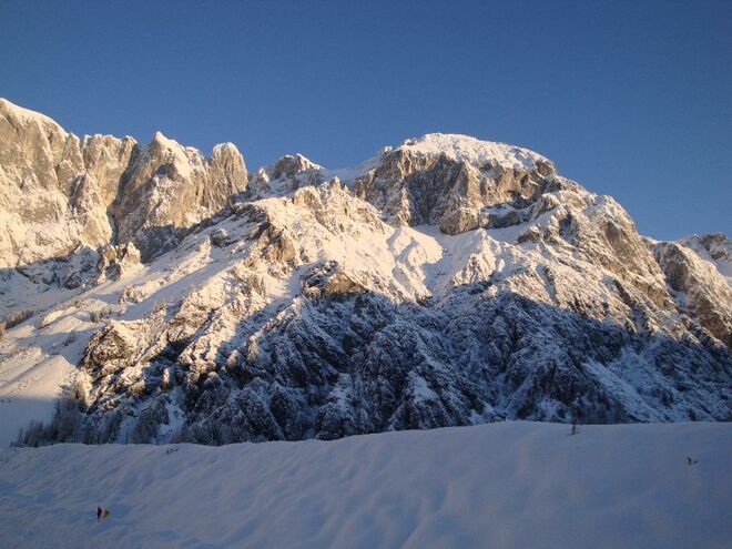 Sonnenaufgang in der Aualm