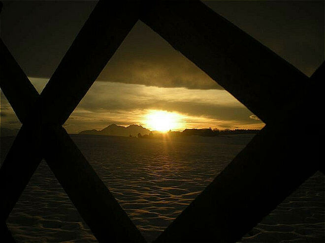 Die Sonne verabschiedet sich...