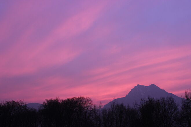 Morgenrot - schlecht Wetter droht