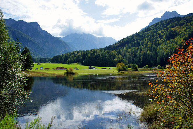 Regenwasser dient als Spiegel