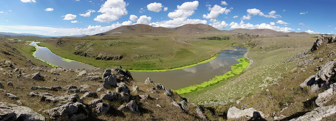 Die Kura verlässt das ostanatolische Hochplateau