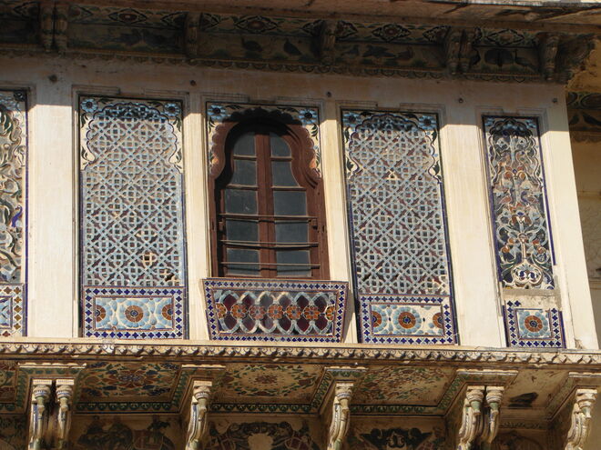 ein wunderschönes Fenster in der Altstadt von Udaipur