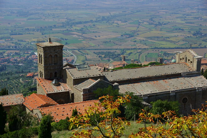 Basilika Santa Margherita hoch über Cortona