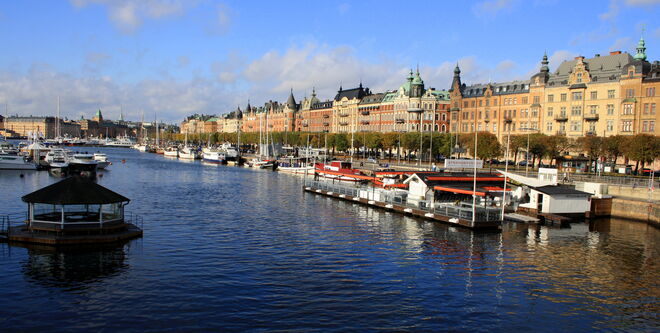 Strandpromenade in Stockholm
