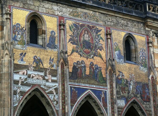 An der Kathedrale ein venezianisches Mosaik